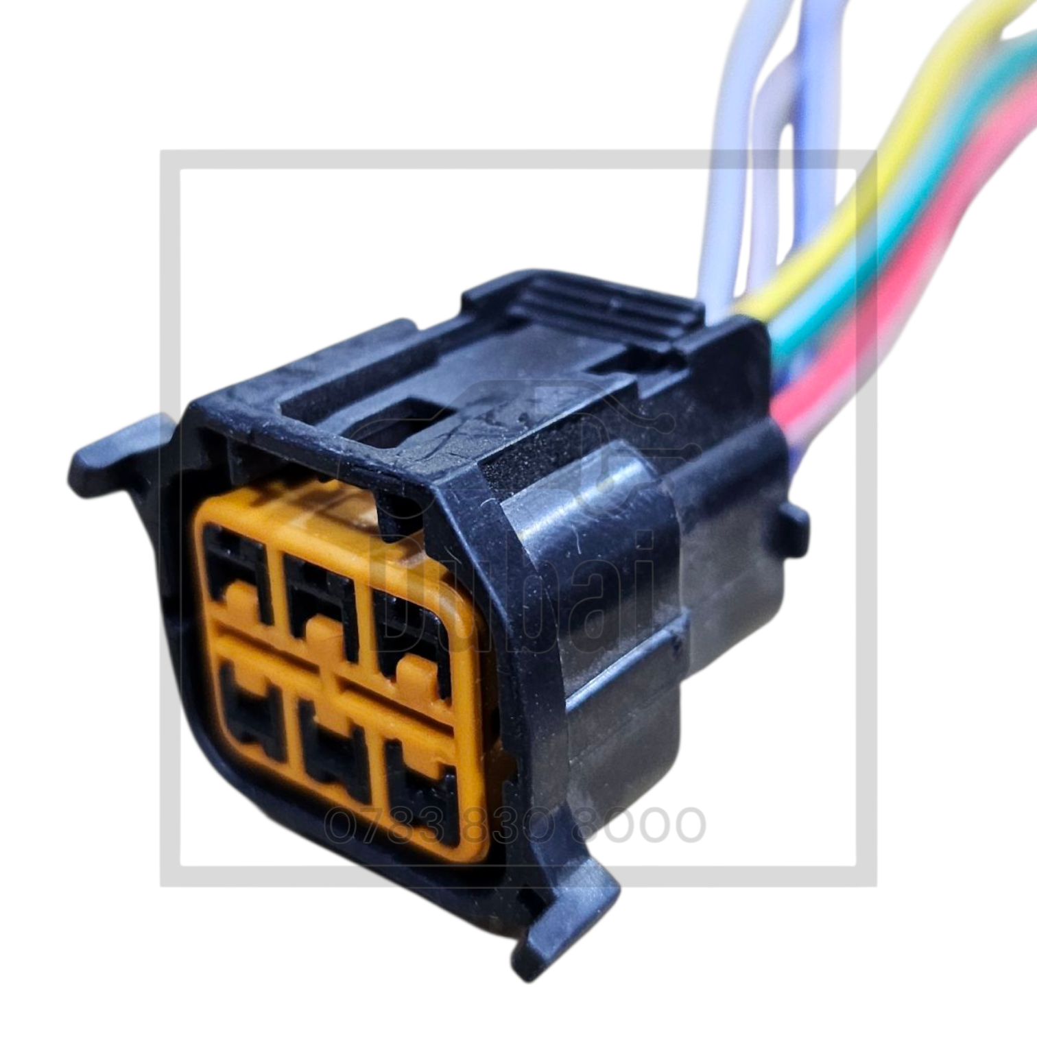 Headlight wiring harness connector orange 6pin